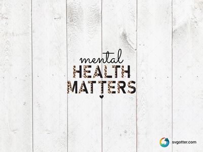 Mental Health Matters Design, Best for activists, best on t-shirt, best to be applied with screen printing