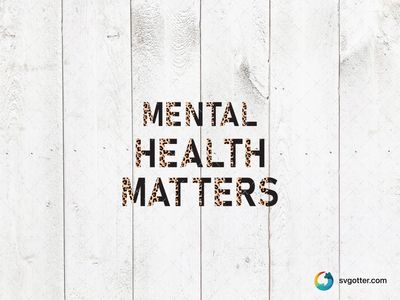 Mental Health Matters Design, Best for activists, best on t-shirt, best to be applied with screen printing