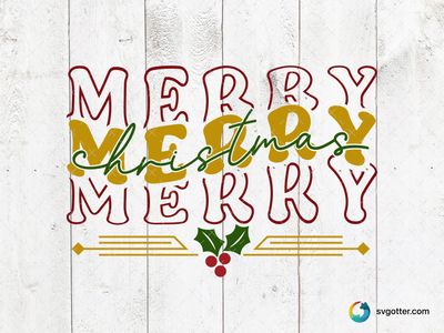 Merry Christmas Festive Design, Best for holiday enthusiast, best on t-shirt, best to be applied with sublimation