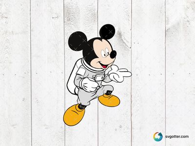 Mickey Mouse Astronaut, Best for Disney fans, best on t-shirt, best to be applied with sublimation