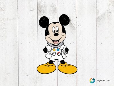Mickey Mouse Astronaut, Best for Disney fans, best on t-shirt, best to be applied with sublimation