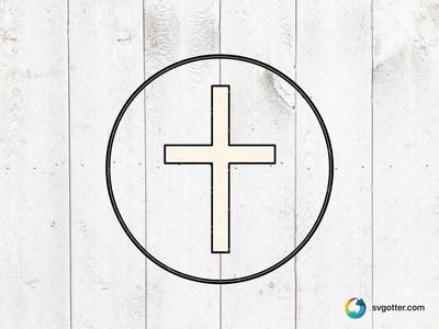 Minimalist Cross Design, Best for christian, best on wall art, best to be applied with screen printing