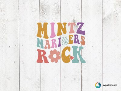 Mintz Mariners Rock Design, Best for students, best on t-shirt, best to be applied with screen printing