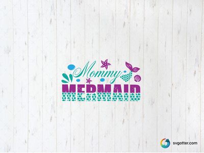 Mommy Mermaid Design, Best for mom, best on t-shirt, best to be applied with heat transfer vinyl