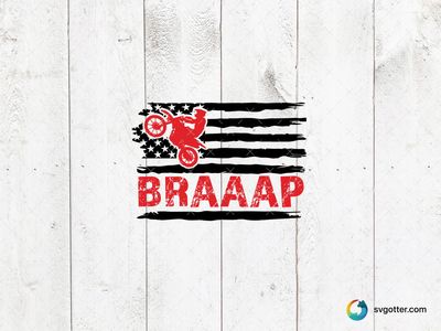 Motocross Braaap Design, Best for sports fan, best on t-shirt, best to be applied with screen printing