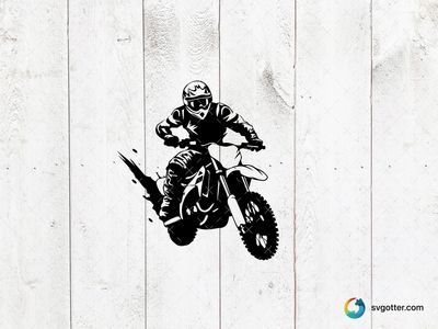 Motocross Rider Illustration, Best for sports fans, best on t-shirt, best to be applied with screen printing