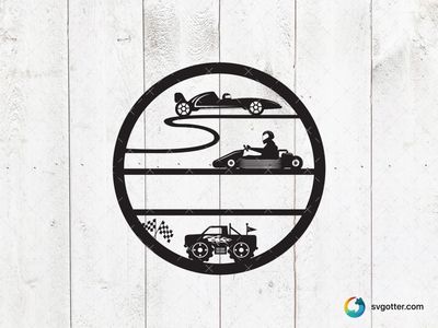 Motorsport Racing Silhouette, Best for sports fans, best on t-shirt, best to be applied with screen printing