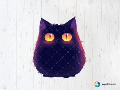 Mystical Black Cat, Best for halloween enthusiasts, best on t-shirt, best to be applied with sublimation