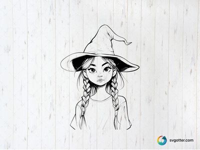 Mystical Witch Illustration, Best for halloween enthusiasts, best on t-shirt, best to be applied with screen printing