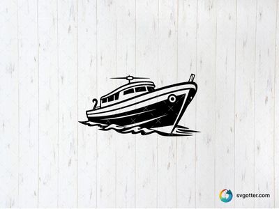 Nautical Boat Illustration, Best for traveler, best on wall art, best to be applied with print and cut
