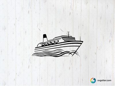 Nautical Cruise Ship, Best for traveler, best on wall art, best to be applied with print and cut