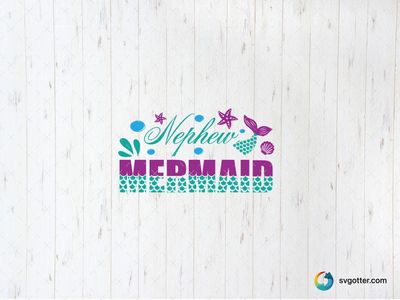 Nephew Mermaid Design, Best for nephew, best on t-shirt, best to be applied with heat transfer vinyl