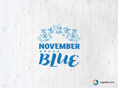 November Blue Awareness, Best for activists, best on t-shirt, best to be applied with screen printing