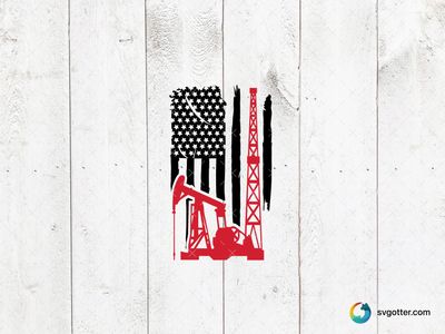 Oil Rig Silhouette, Best for engineer, best on t-shirt, best to be applied with screen printing