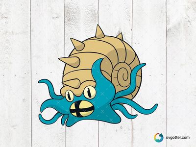 Omanyte Pokemon, Best for Pokemon fans, best on t-shirt, best to be applied with sublimation