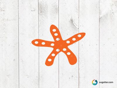 Orange Starfish Illustration, Best for beach lovers, best on wall art, best to be applied with sublimation
