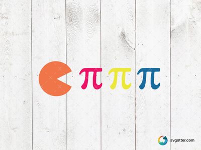 Pac-Man Pi Day Design, Best for students, best on t-shirt, best to be applied with screen printing