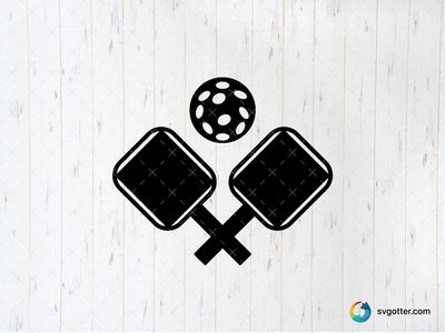 Paddle and Ball Sports Icon, Best for sports fan, best on t-shirt, best to be applied with screen printing