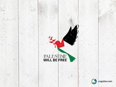 Palestine Freedom Dove, Best for activists, best on t-shirt, best to be applied with screen printing