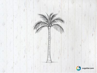 Palm Tree Silhouette, Best for nature lovers, best on wall art, best to be applied with screen printing