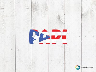 Papi Flag Design, Best for dad, best on t-shirt, best to be applied with heat transfer vinyl