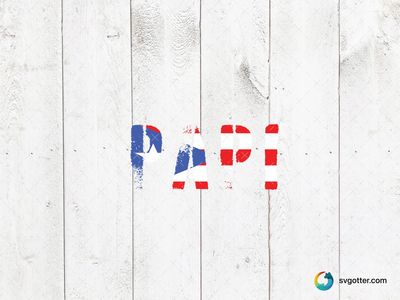 Papi Flag Design, Best for dad, best on t-shirt, best to be applied with screen printing
