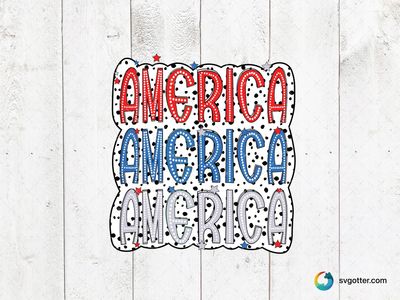 Patriotic America Design, Best for holiday enthusiast, best on t-shirt, best to be applied with screen printing