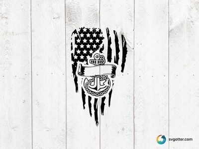 Patriotic Anchor Monogram, Best for sailors, best on t-shirt, best to be applied with heat transfer vinyl