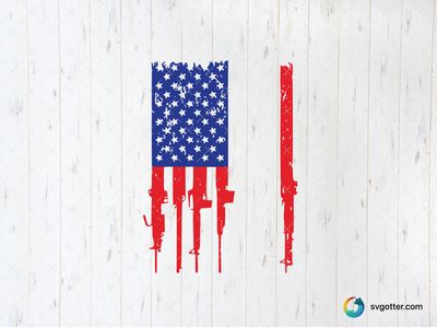 Patriotic Firearm Flag, Best for patriots, best on t-shirt, best to be applied with heat transfer vinyl