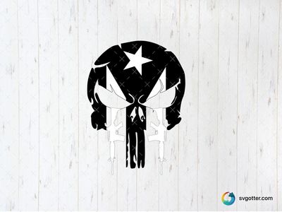 Patriotic Skull with Guns, Best for patriots, best on t-shirt, best to be applied with screen printing