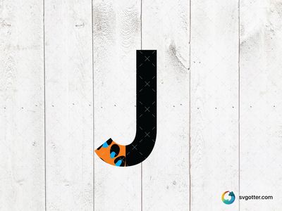 Patterned Letter J, Best for teacher, best on wall art, best to be applied with print and cut