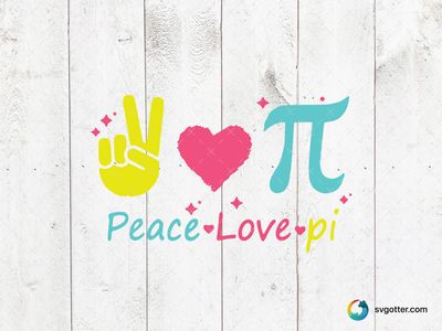 Peace Love Pi, Best for students and teachers, best on t-shirt, best to be applied with screen printing