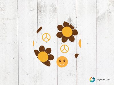 Peace and Smiles Keychain, Best for hippie enthusiasts, best on keychains, best to be applied with sublimation