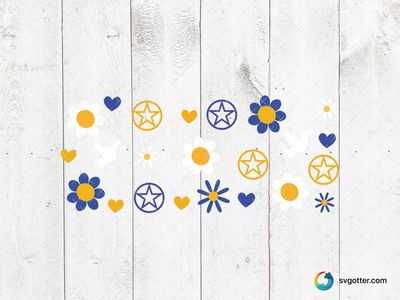 Peaceful Floral Pattern, Best for artists, best on glass, best to be applied with decal application