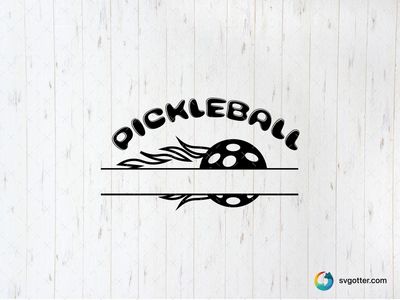Pickleball Flame Design, Best for sports fans, best on t-shirt, best to be applied with heat transfer vinyl
