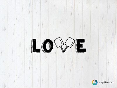 Pickleball Love Design, Best for sports fans, best on t-shirt, best to be applied with screen printing