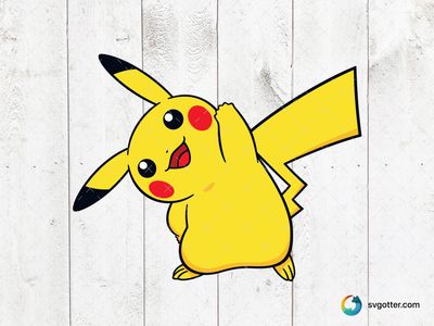 Pikachu Illustration, Best for anime fans, best on t-shirt, best to be applied with sublimation