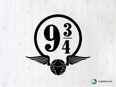 Platform 9 3/4 with Snitch, Best for book lover, best on t-shirt, best to be applied with screen printing