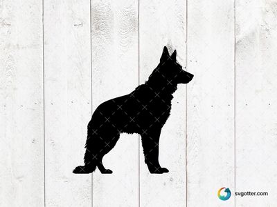 Police K9 Silhouette, Best for police supporters, best on t-shirt, best to be applied with screen printing