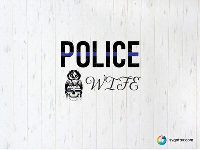 Police Wife Design, Best for wife, best on t-shirt, best to be applied with heat transfer vinyl