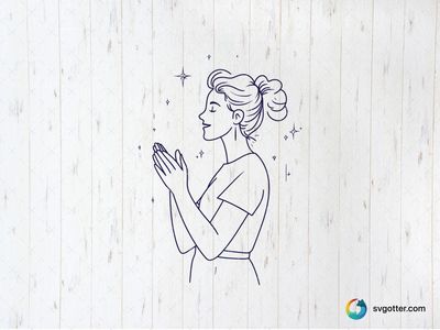 Praying Football Mum Silhouette, Best for mom, best on t-shirt, best to be applied with screen printing