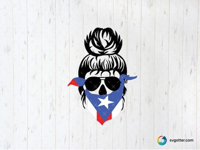 Puerto Rican Bandana Design, Best for activists, best on t-shirt, best to be applied with sublimation