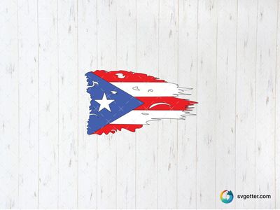 Puerto Rican Flag Design, Best for activists, best on t-shirt, best to be applied with screen printing