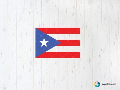 Puerto Rican Flag Design, Best for national pride enthusiasts, best on t-shirt, best to be applied with screen printing