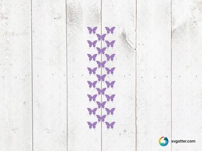 Purple Glitter Butterflies, Best for artists, best on wall art, best to be applied with sublimation