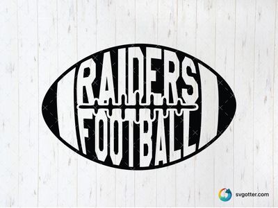Raiders Football Logo, Best for sports fans, best on t-shirt, best to be applied with screen printing