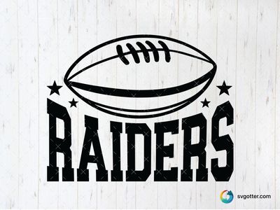 Raiders Football Logo, Best for sports fans, best on t-shirt, best to be applied with screen printing