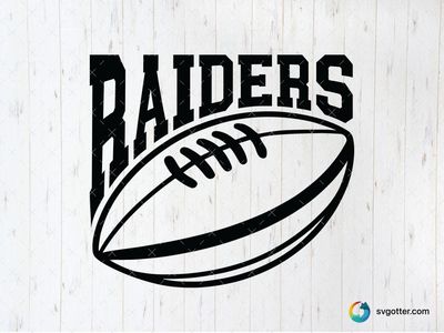 Raiders Football Logo, Best for sports fans, best on t-shirt, best to be applied with screen printing