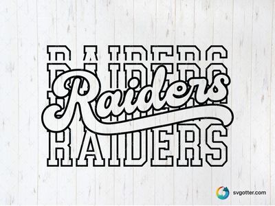 Raiders Logo Design, Best for sports fans, best on t-shirt, best to be applied with screen printing