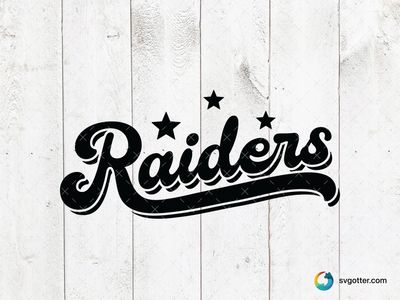 Raiders Team Logo, Best for sports fans, best on t-shirt, best to be applied with screen printing